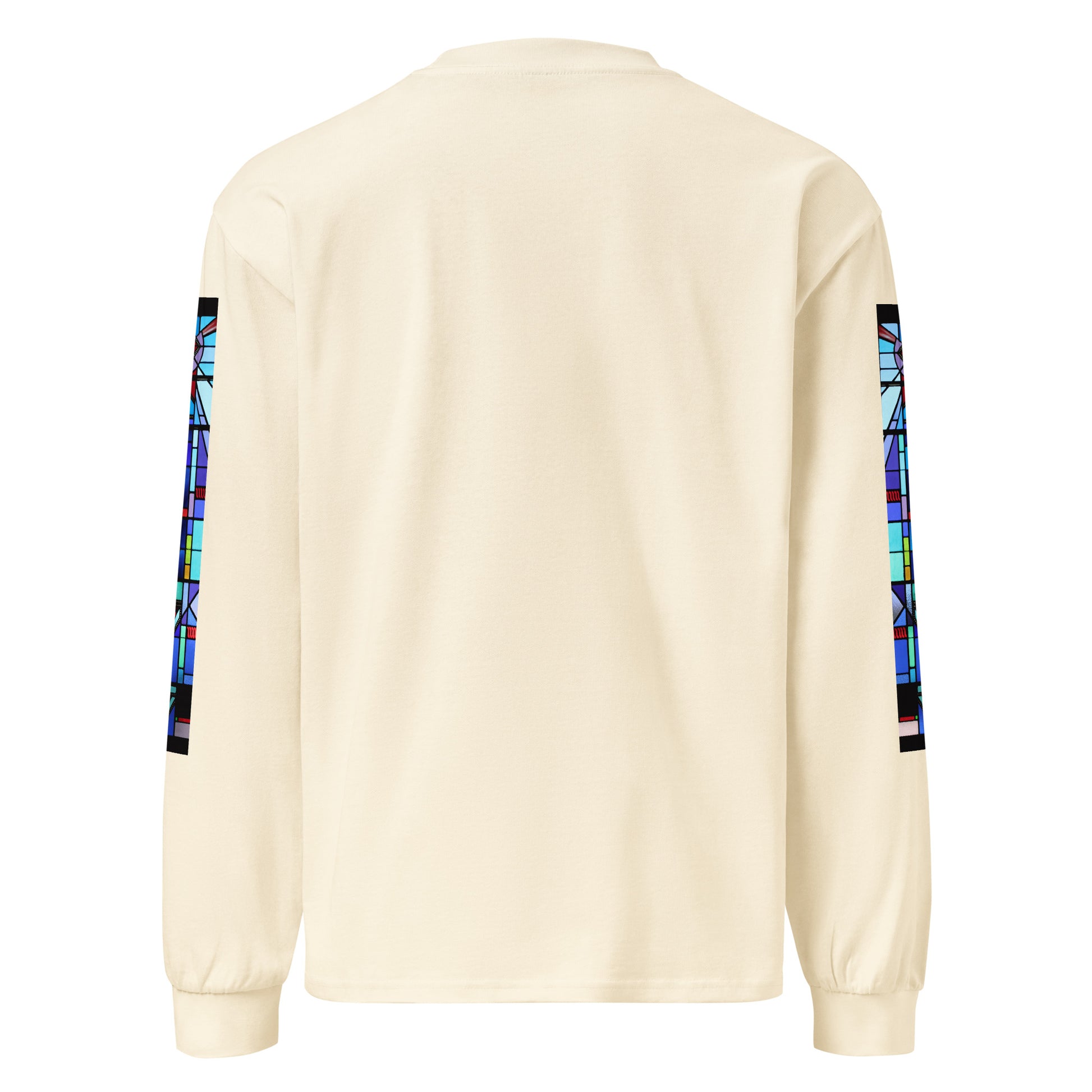 Benito Bunny Logo Inspired Premium heavyweight long sleeve shirt – Back View