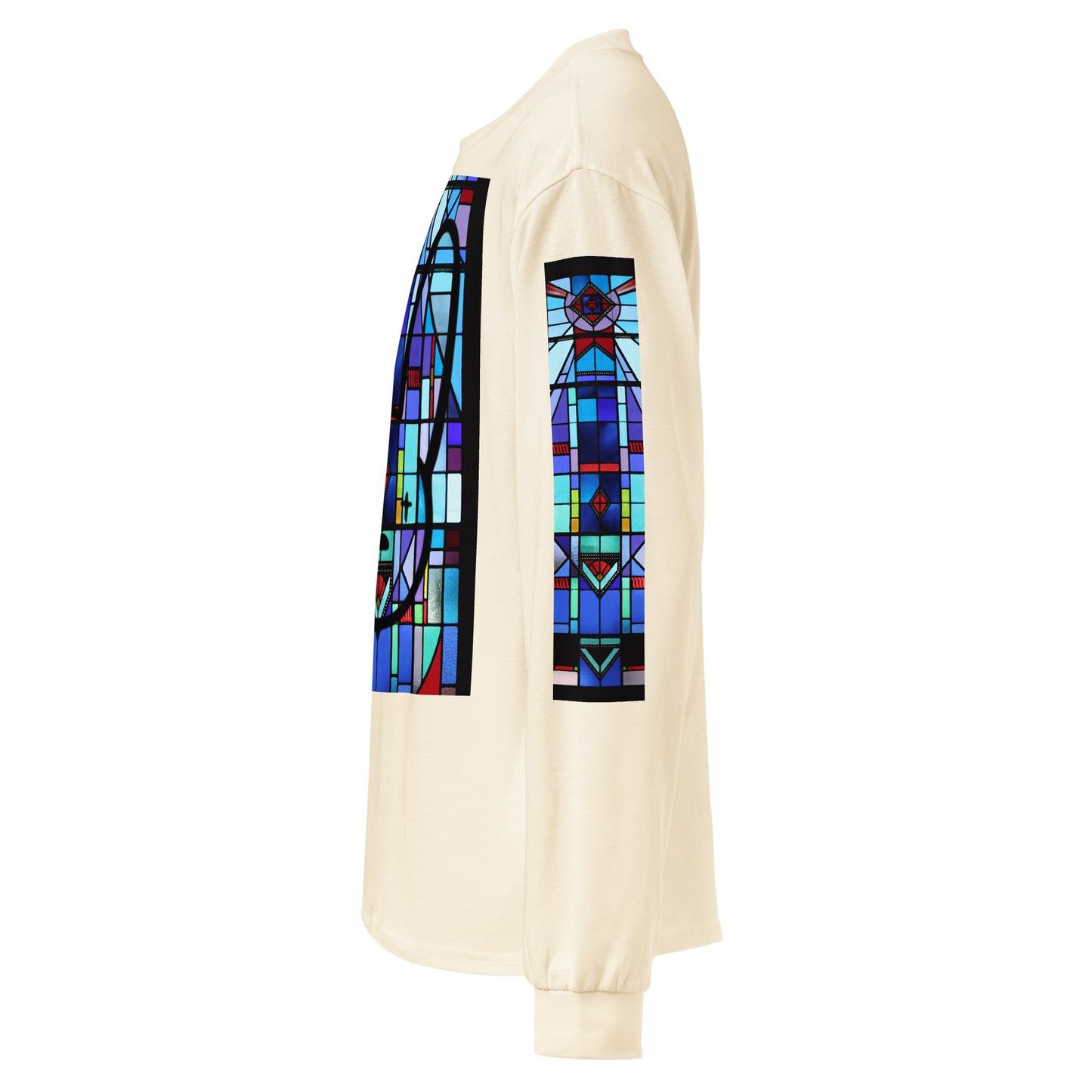 Benito Bunny Logo Inspired Premium heavyweight long sleeve shirt – Side View